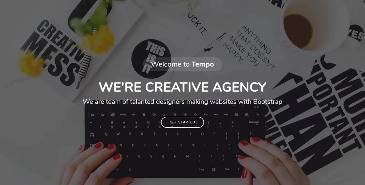 Tempo - Free Onepage Bootstrap Theme